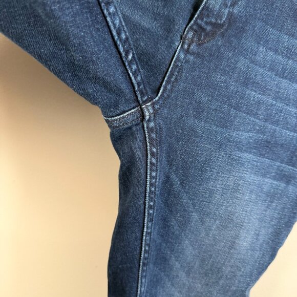 Ted Baker Pralina Embroidered Jeans Size 26 Floral Cuff Slim Leg Mid Rise Denim - Picture 4 of 8